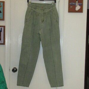 Vintage STYLES TO GO Sage Green Cotton Pants 9/10
